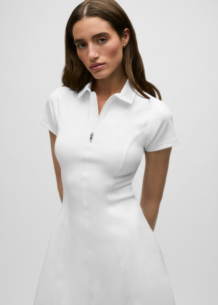 Womens Soleil Polo Dress - Performance Mini Dress with Short