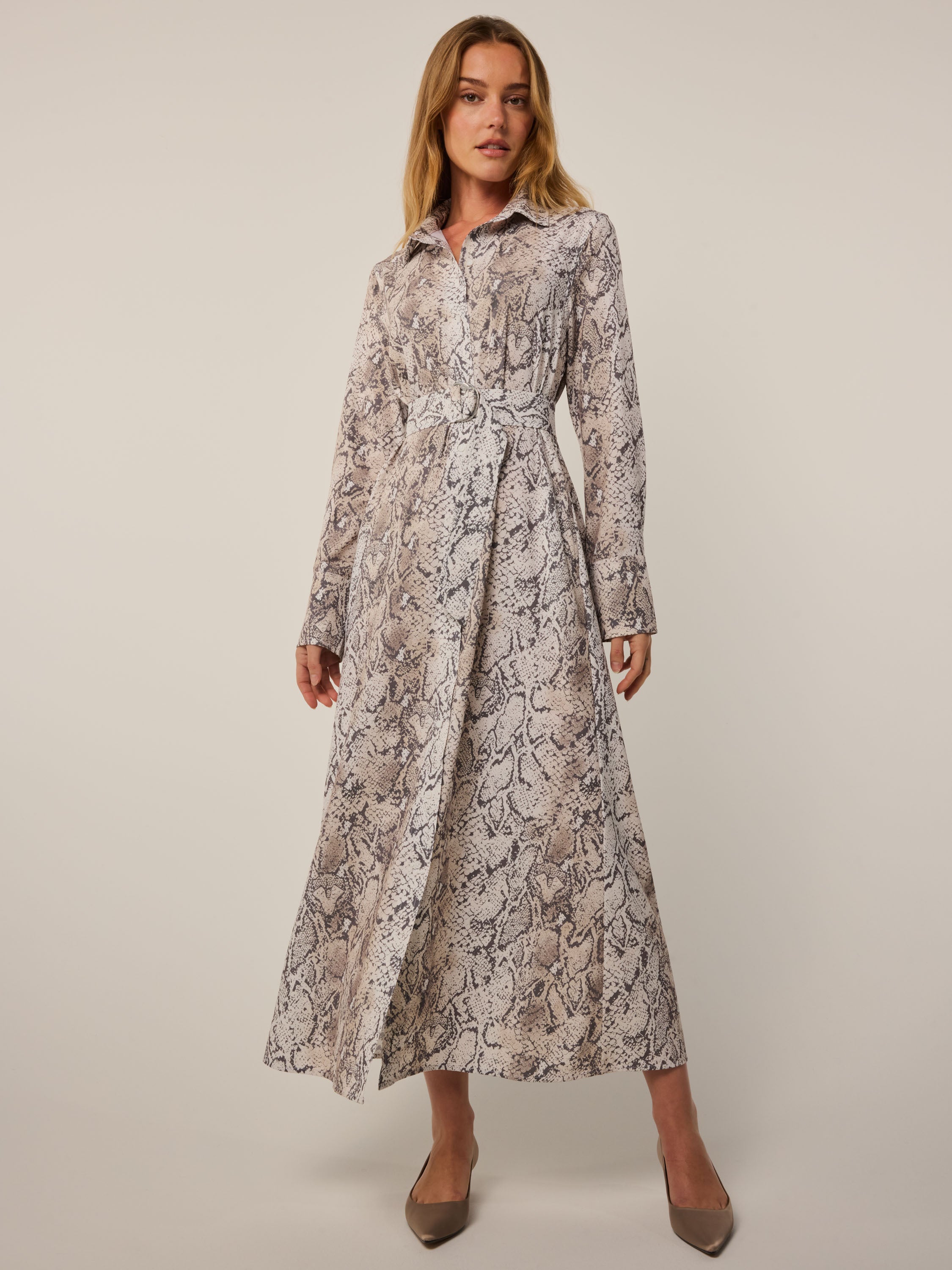 シェリエ　flocky check long shirt dress シェリエ flocky check long shirt dress