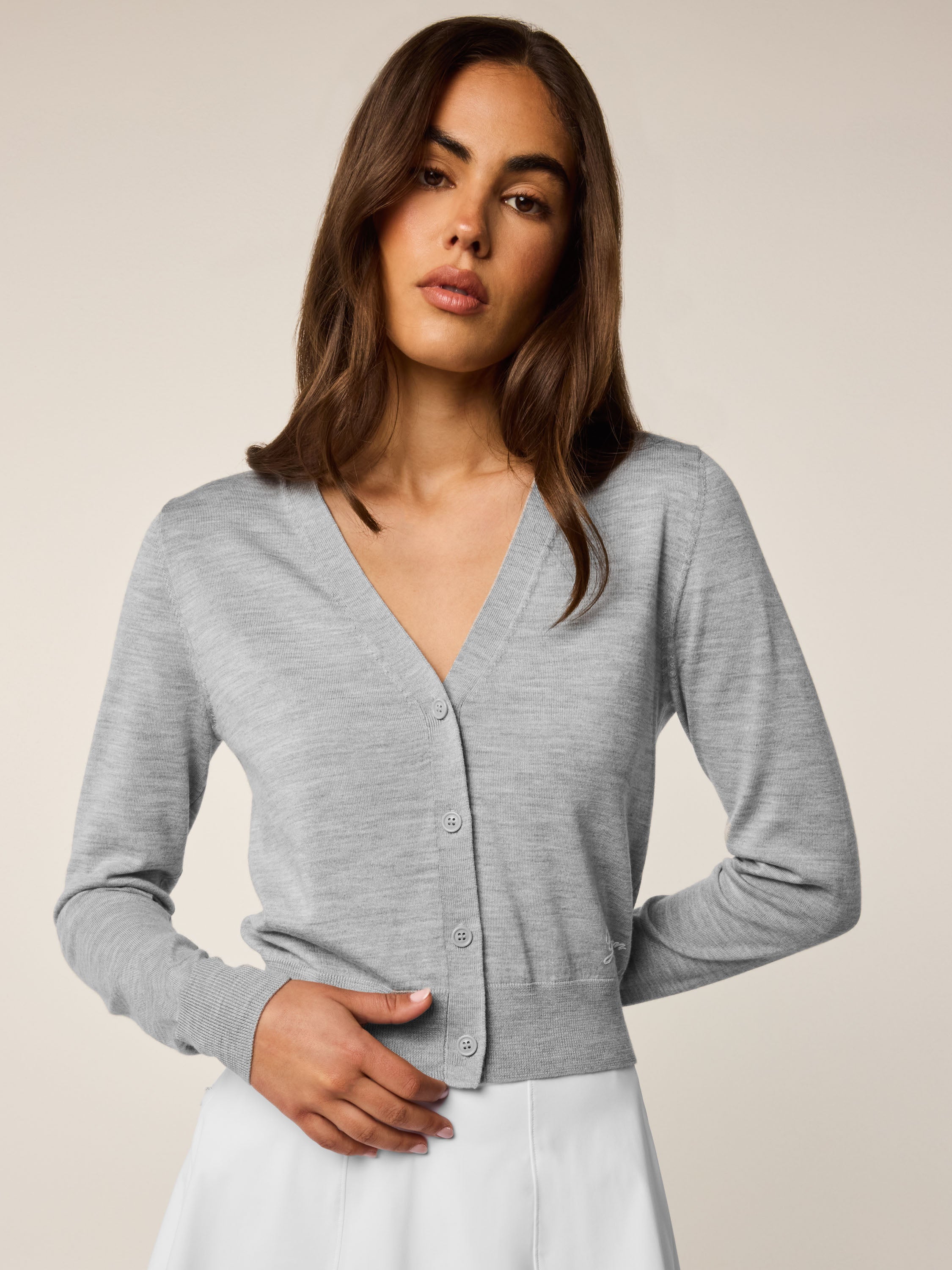 Greyson グレイソン GOLF セーター ウルフロゴ カシミヤ混 M（L