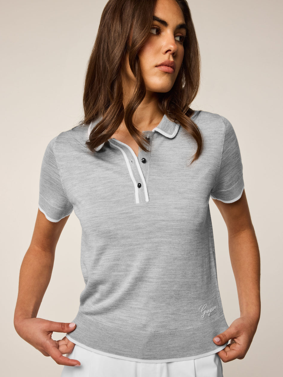 Greyson Clothiers Bardot Short Sleeve Sweater Polo