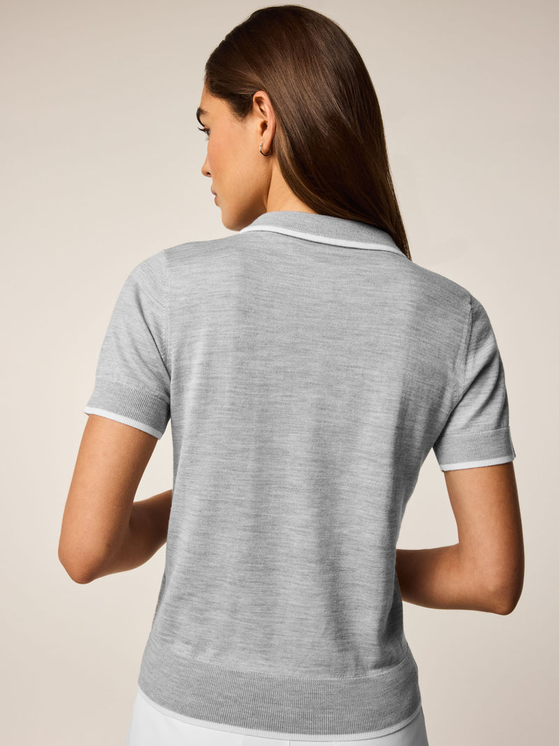 Greyson Clothiers Bardot Short Sleeve Sweater Polo