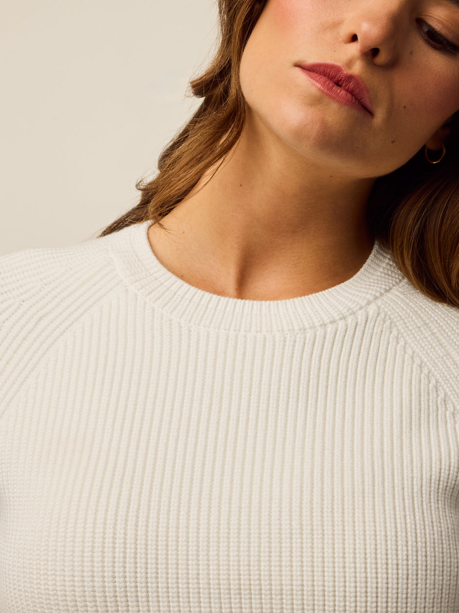 Greyson Clothiers Athena Cropped Crewneck Sweater