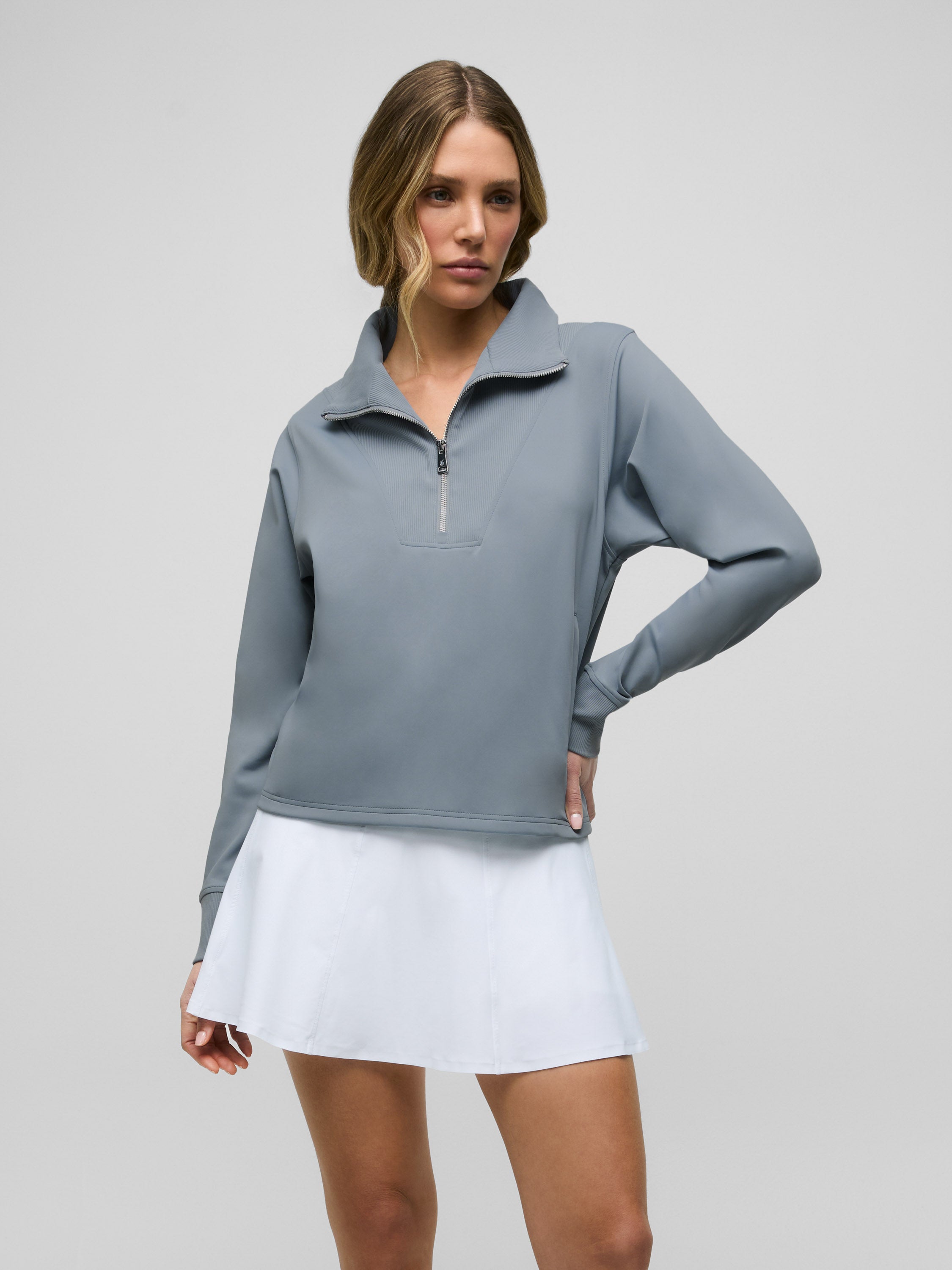 Womens Soleil Half Zip Pullover - Lightweight Performance Top