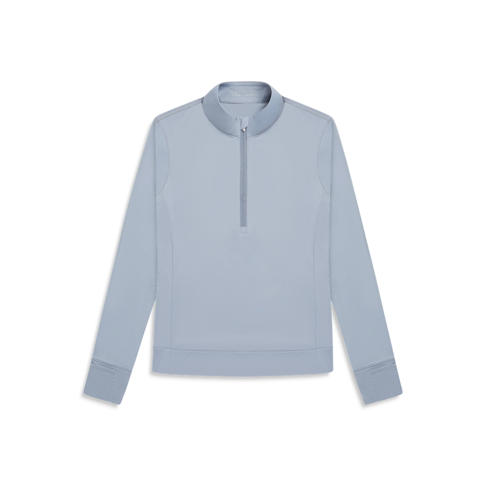 LOHEN ボトルネック レイヤードブルゾン　ホワイト Womens Halley Quarter-Zip - Lightweight Athletic Quarter-Zip
