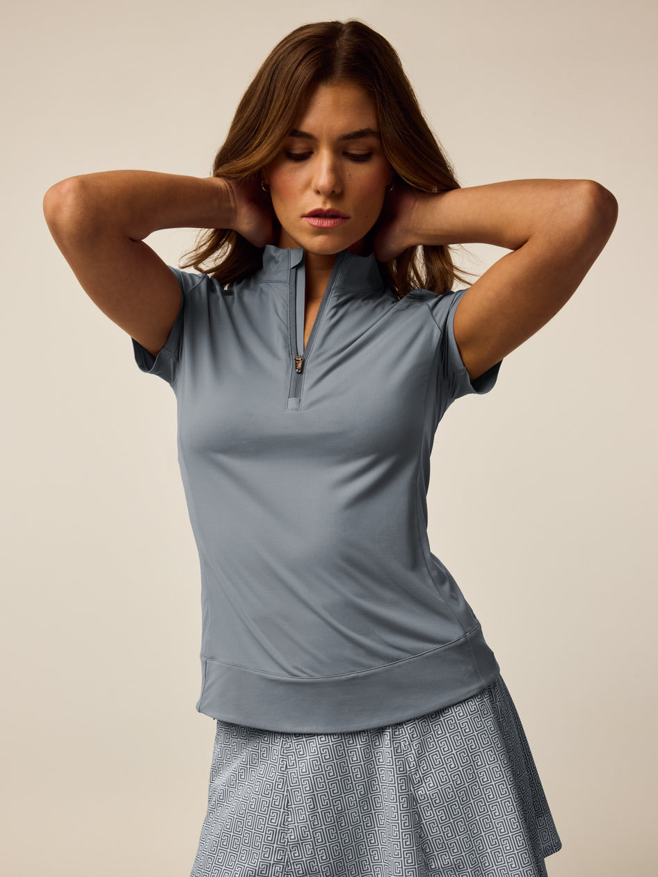 Halley Short Sleeve Quarter-Zip