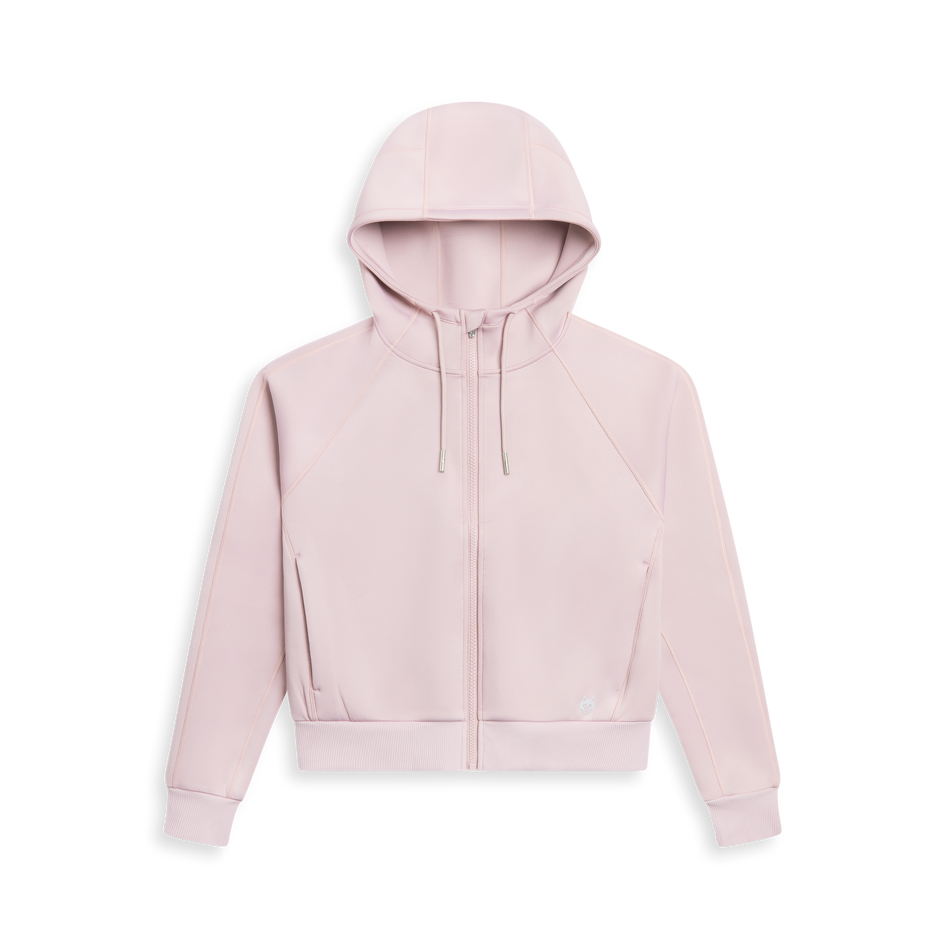 Womens Kristina Full-Zip Hoodie - Midweight Cropped Athletic Womens Kristina Full-Zip Hoodie - Midweight Cropped Athletic