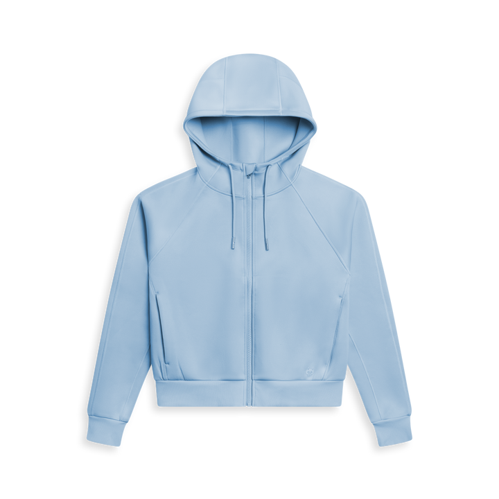 Womens Kristina Full-Zip Hoodie - Midweight Cropped Athletic