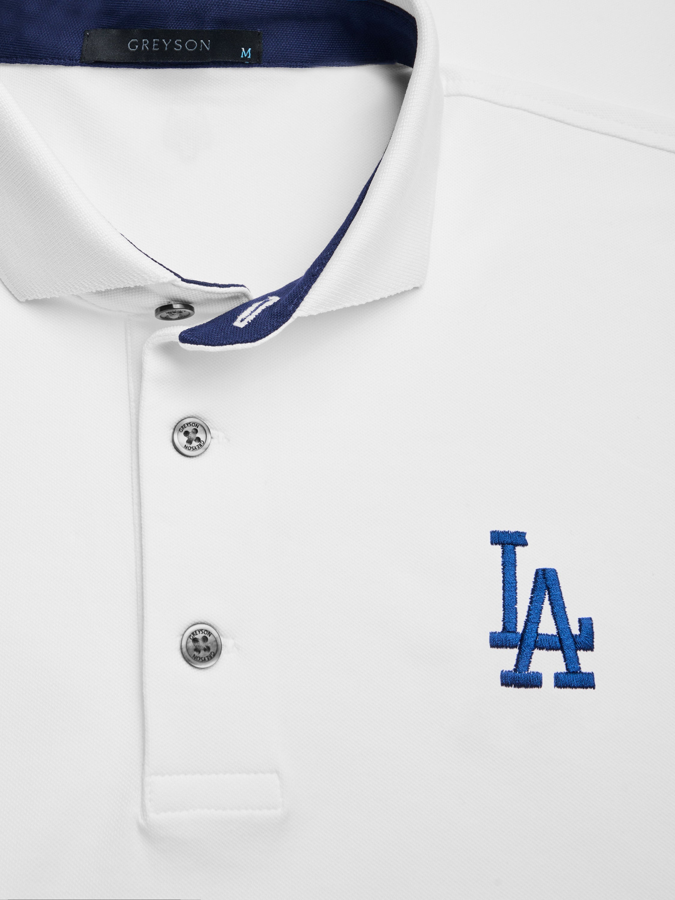 Mens Los Angeles Dodgers Crowley Short Sleeve Polo - Performance