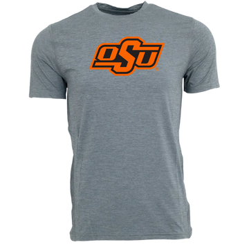 Greyson Clothiers Oklahoma State Guide Sport Short Sleeve Tee in LIGHT GREY HEATHER