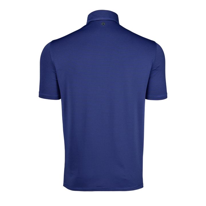 Mens Saranac Short Sleeve Polo - Performance Striped Polo