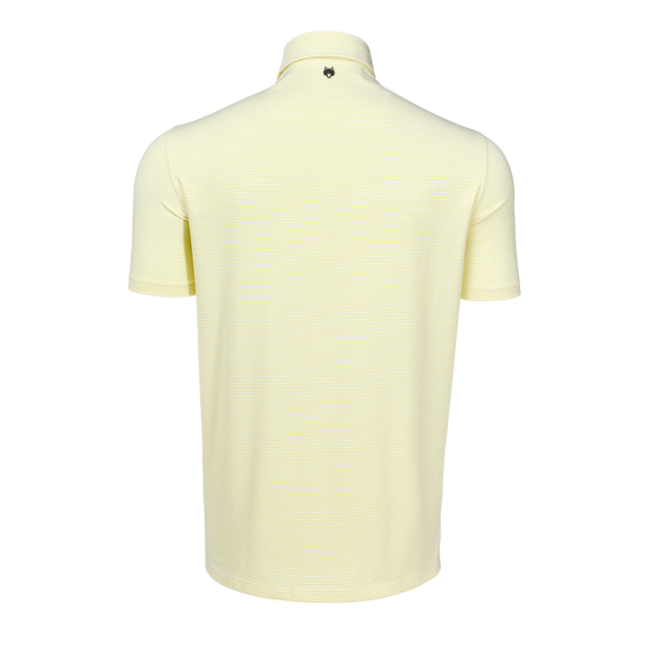 Mens Saranac Short Sleeve Polo - Performance Striped Polo with