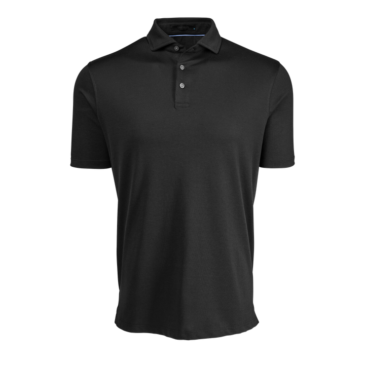 Mens Omaha Short Sleeve Polo - Cotton Blend Pique Polo with Spread