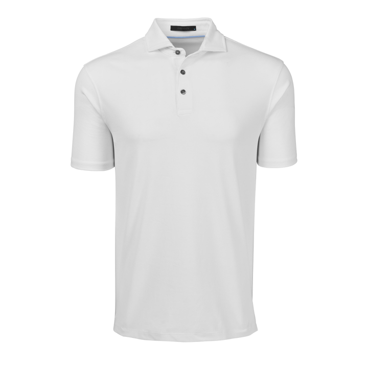 Mens Omaha Short Sleeve Polo - Cotton Blend Pique Polo with Spread