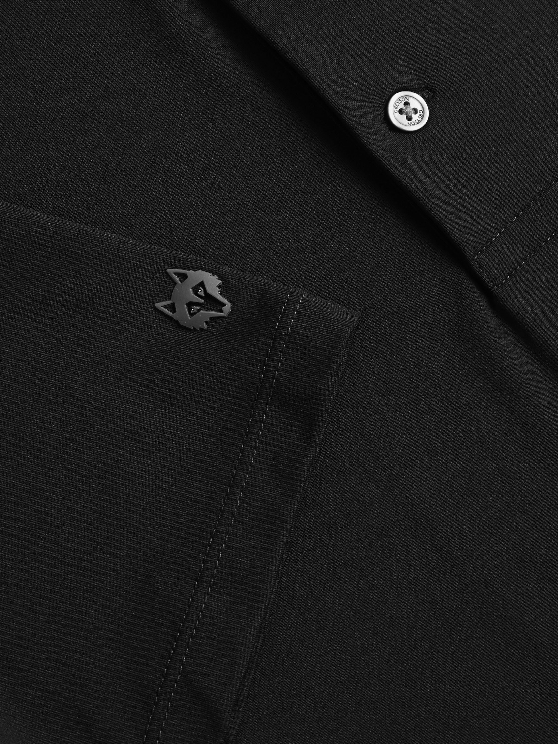 seesee BIG LS POLO コットン　black seesee BIG LS POLO コットン black