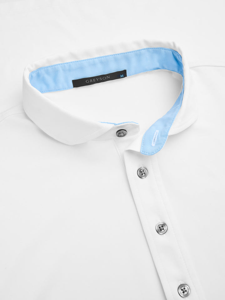 Mens Tala Short Sleeve Polo - Performance Stretch Polo with Spread Collar