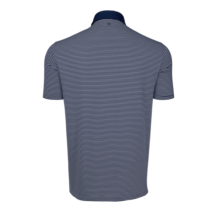 Mens Aurora Short Sleeve Polo - Performance Striped Polo with