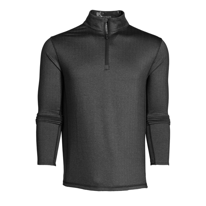 Mens Colorado Herringbone Quarter-Zip - Midweight Performance Mock