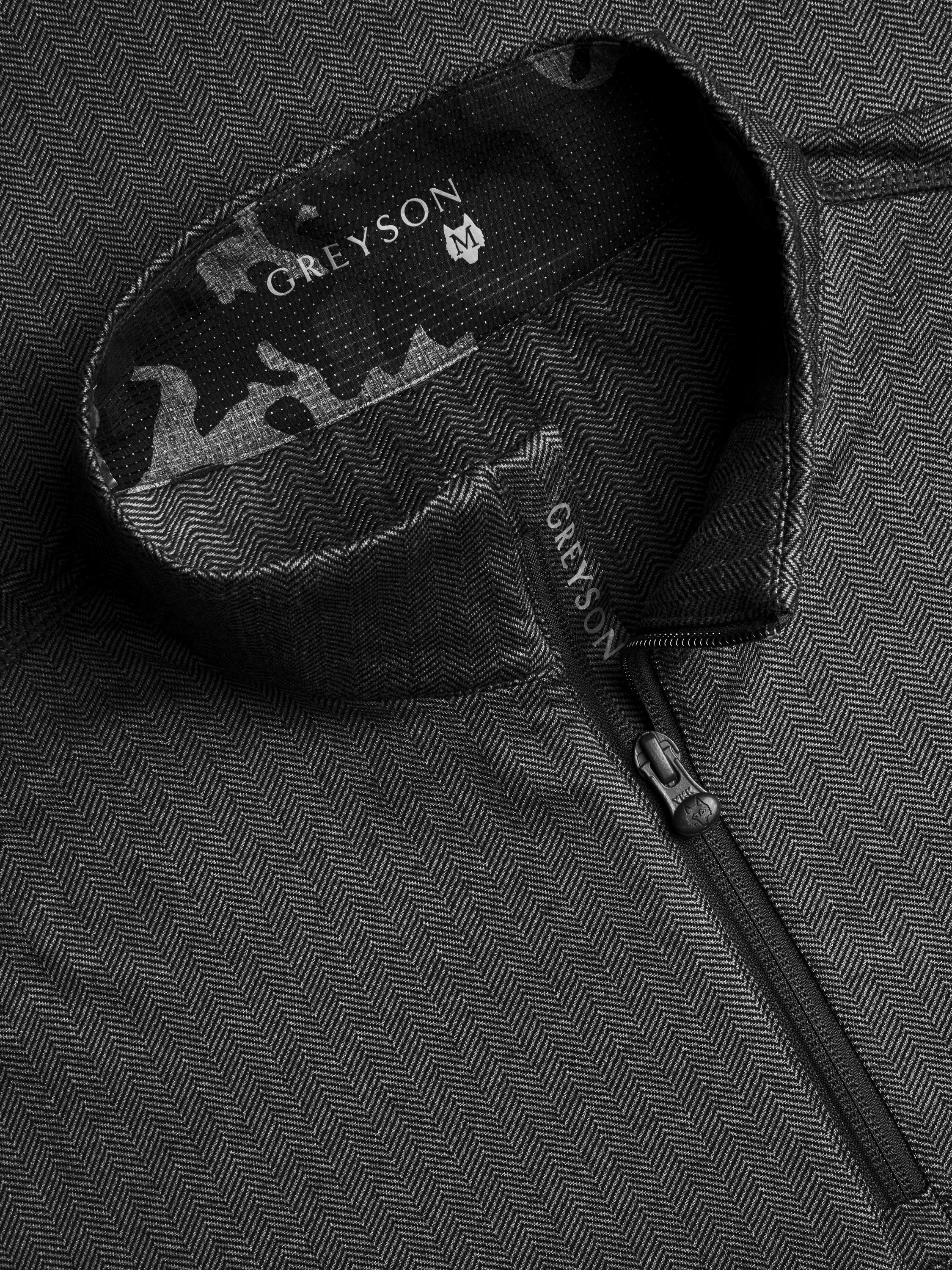 Mens Colorado Herringbone Quarter-Zip - Midweight Performance Mock