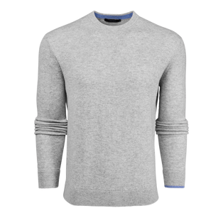 Greyson Clothiers Tomahawk Cashmere Crewneck Sweater (Light Grey Heather)