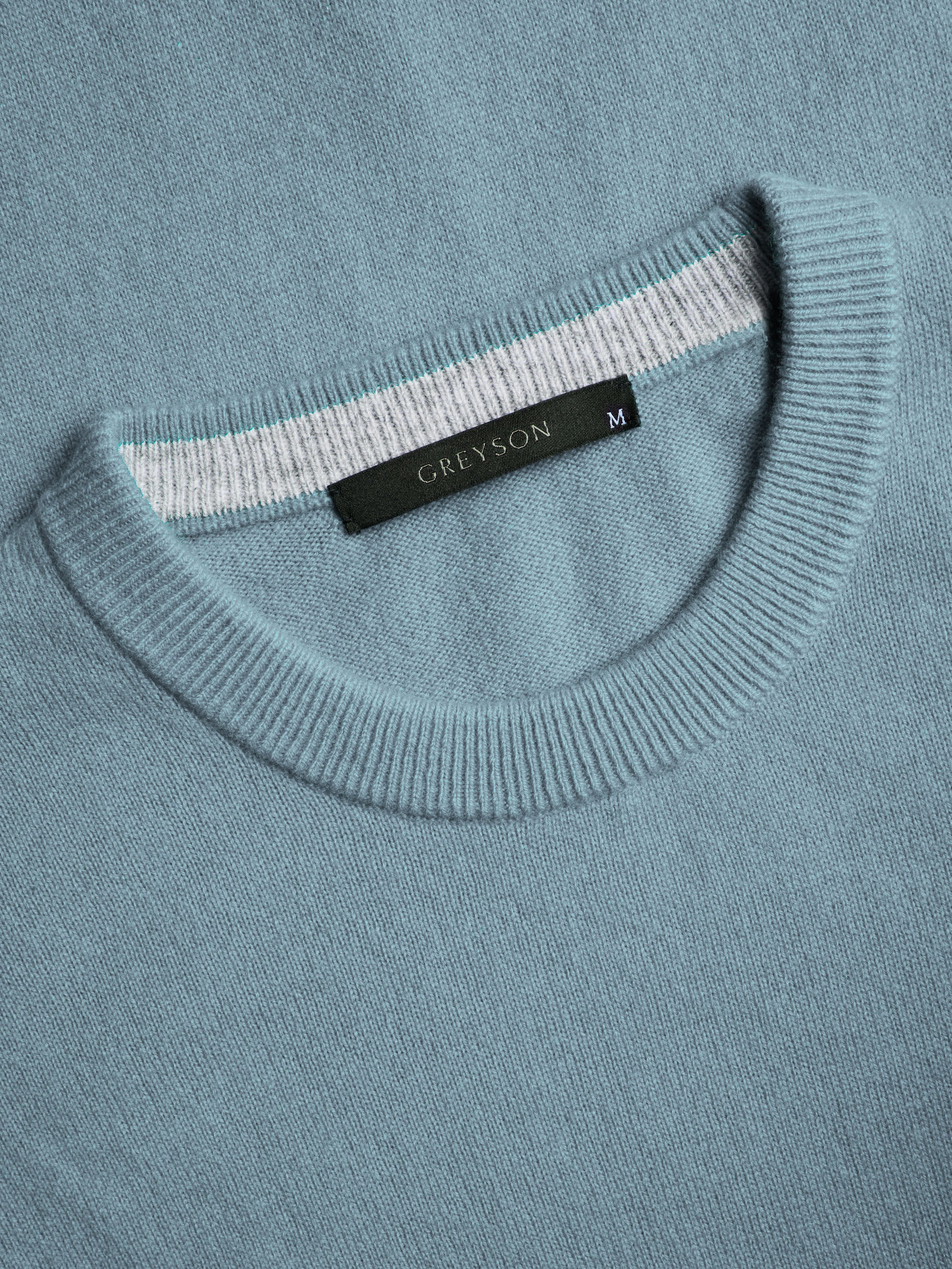 Mens Tomahawk Cashmere Crewneck Sweater - 100% Lightweight