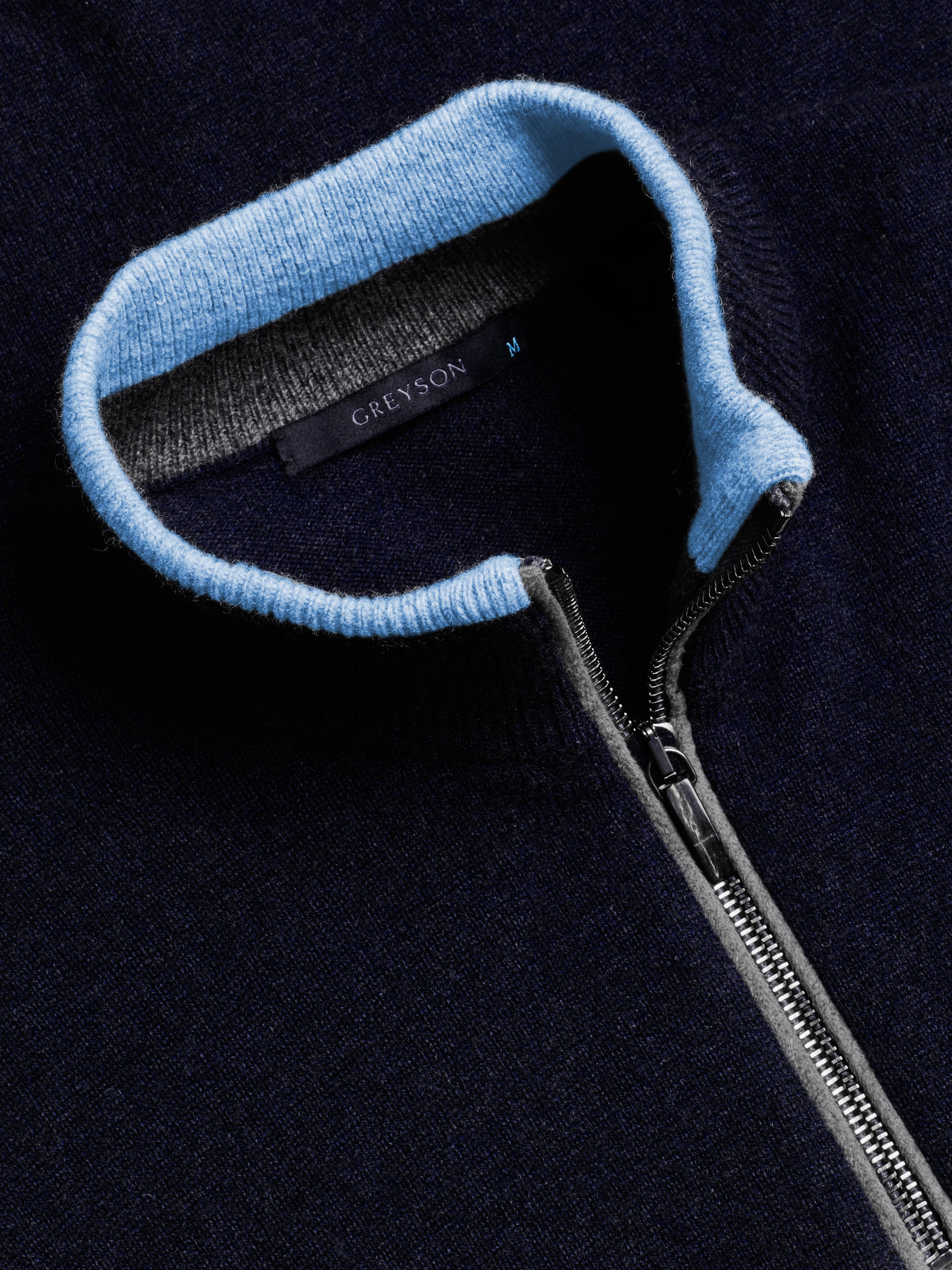 Mens Sebonack Quarter-Zip Sweater - Midweight Wool-Cashmere Blend
