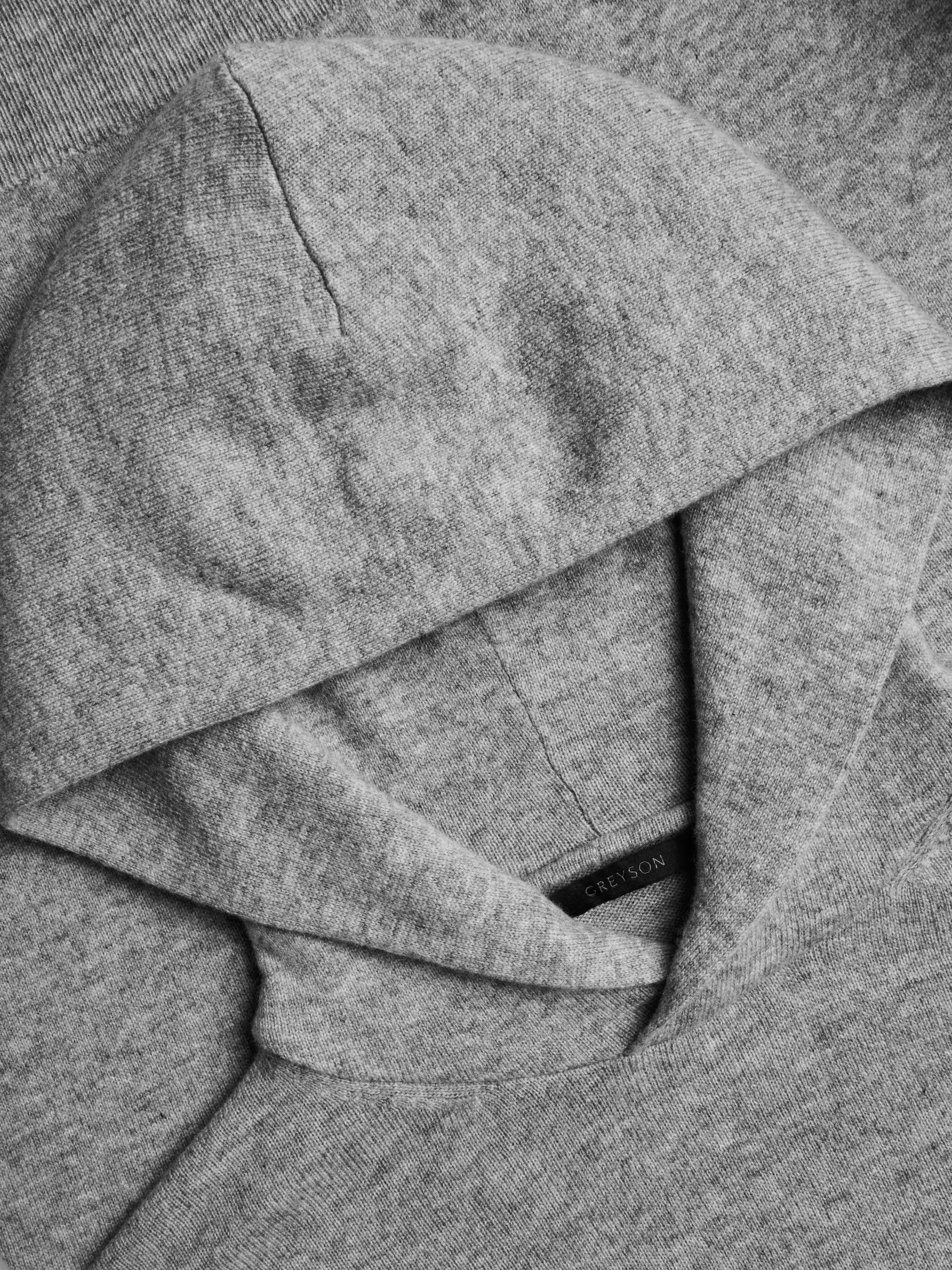 Mens Koko Sweater Hoodie - Premium Wool-Cashmere Hooded Sweater