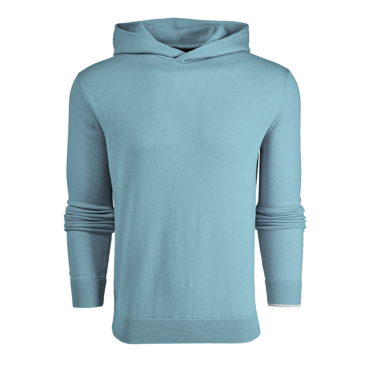 Mens Koko Sweater Hoodie - Premium Wool-Cashmere Hooded Sweater