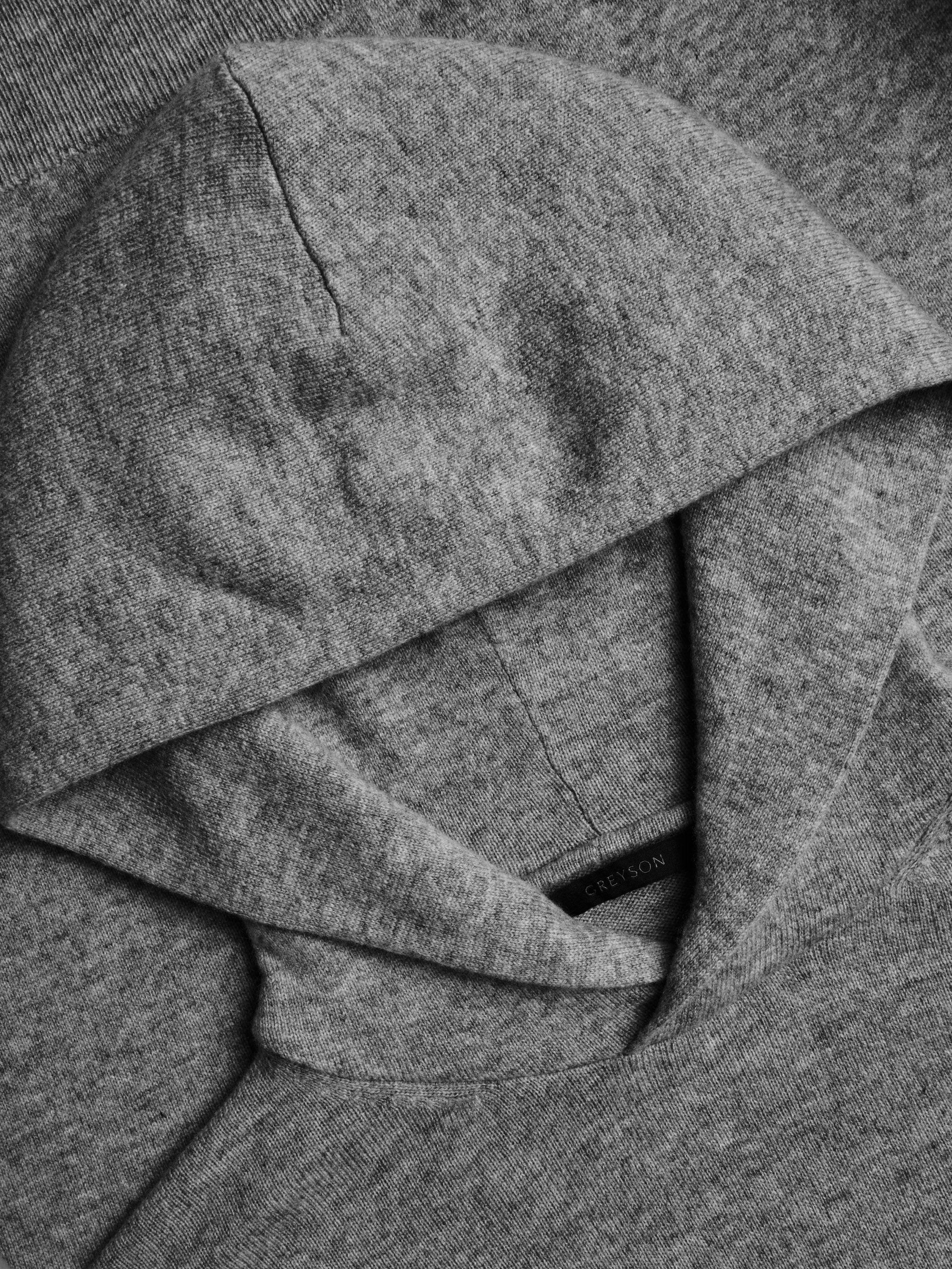 Mens Koko Sweater Hoodie - Premium Wool-Cashmere Hooded Sweater