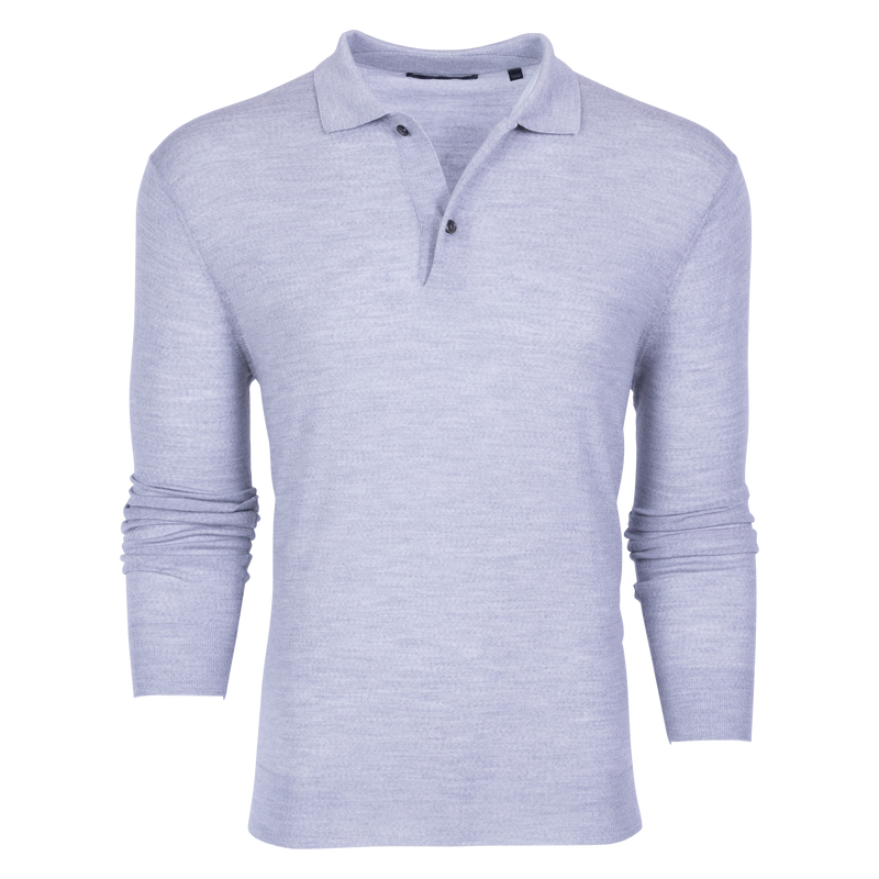新春初売り Solid Mens Long Polo Sweater Saratoga Sleeve Clothing