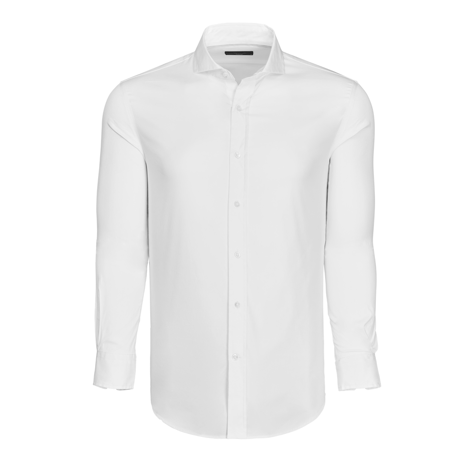 cotton dress shirt mens Mens Woodward Shirt - Classic Cotton Collared Dress Shirt