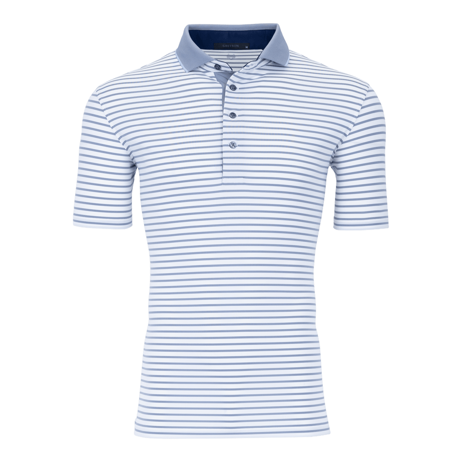 Greyson Clothiers Ticonderoga Polo in ARCTIC/MOONSTONE