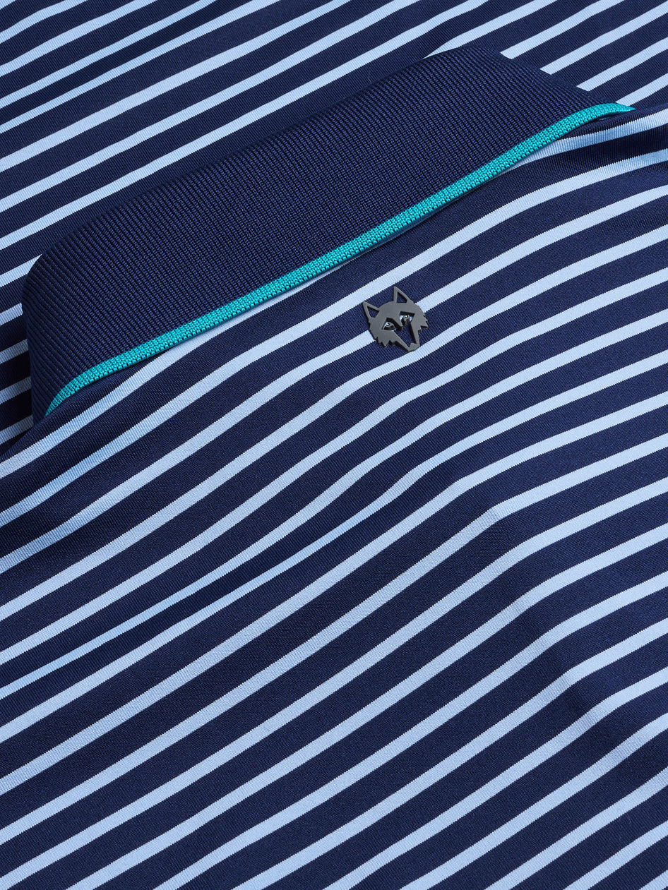 Greyson Clothiers Ticonderoga Polo in MALTESE BLUE/DELPHINIUM