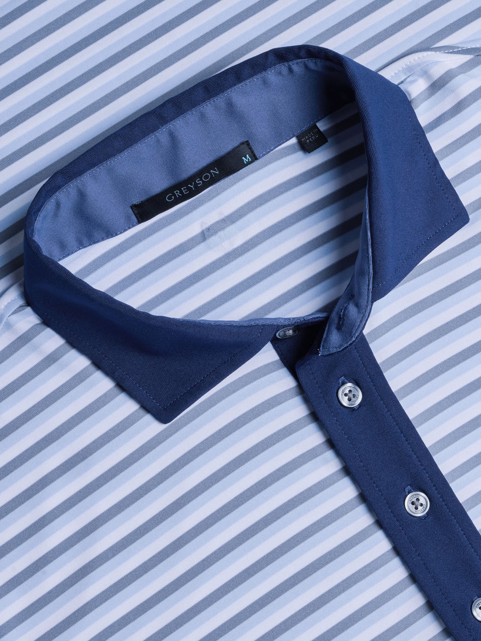 Greyson Clothiers Merrimack Polo in MOONSTONE/ASH/ARCTIC