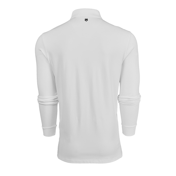 Mens Solid Long Sleeve Cherokee Long Sleeve Polo