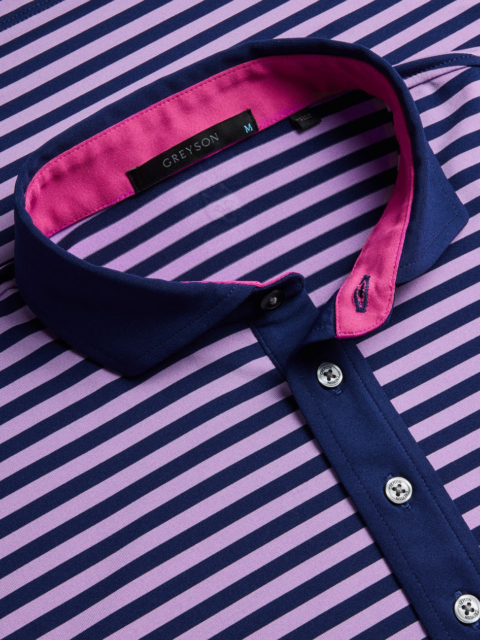 Greyson Clothiers Nord Polo in WILLOWHERB/MALTESE BLUE