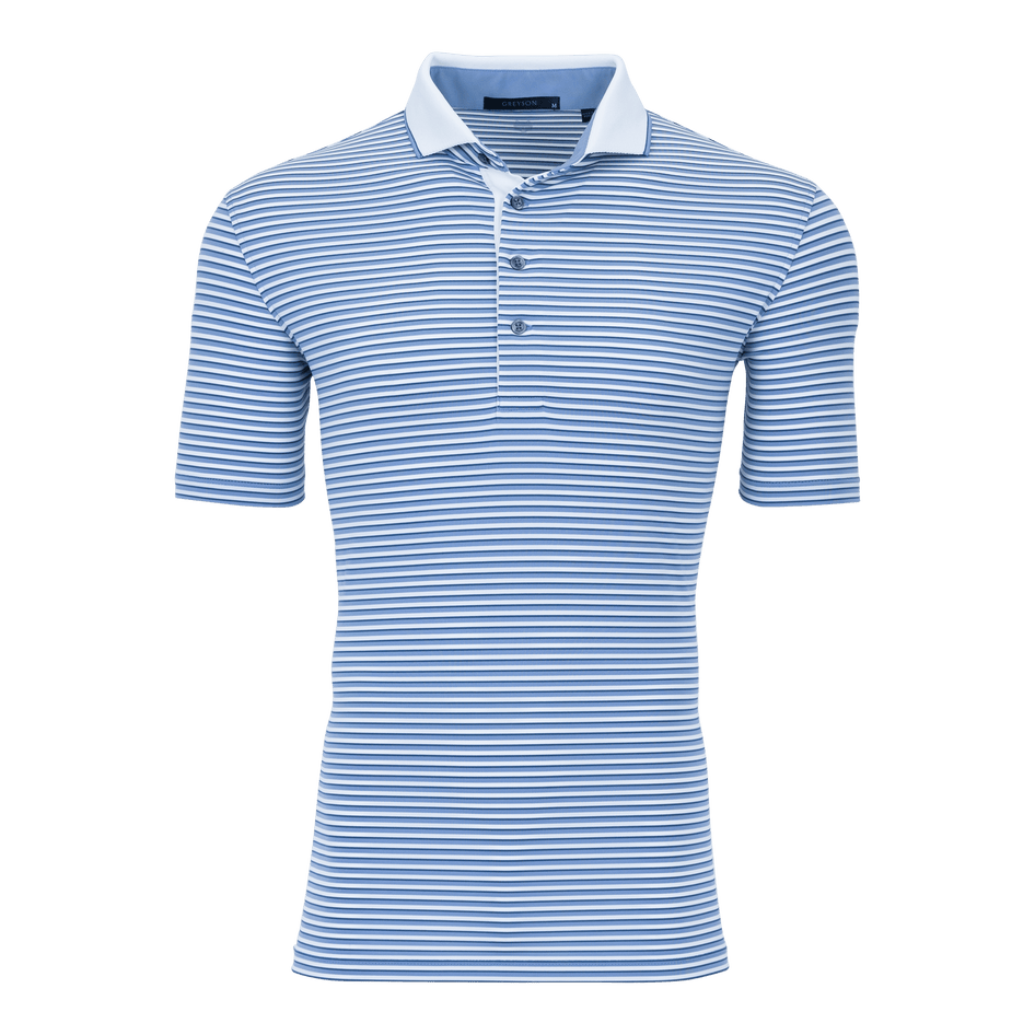 Greyson Clothiers Sandur Polo in CLOUD/ARCTIC/FJORD