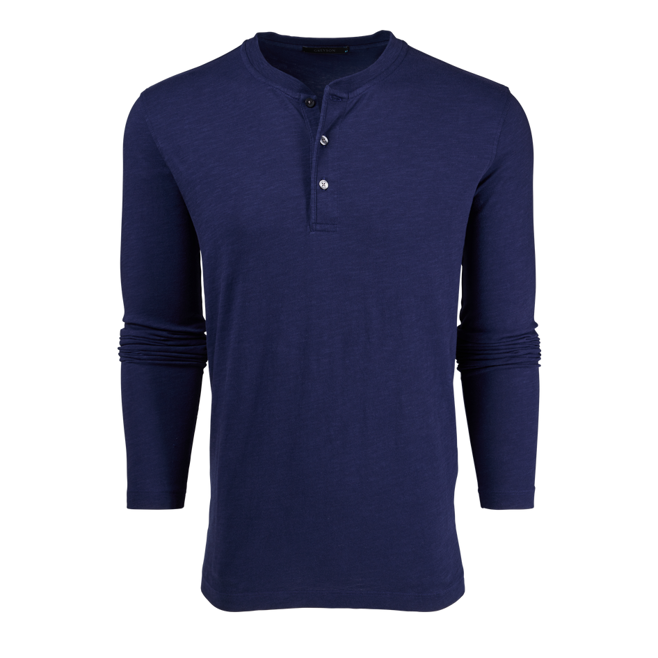 Greyson Clothiers Alpha Slub Long Sleeve Henley
