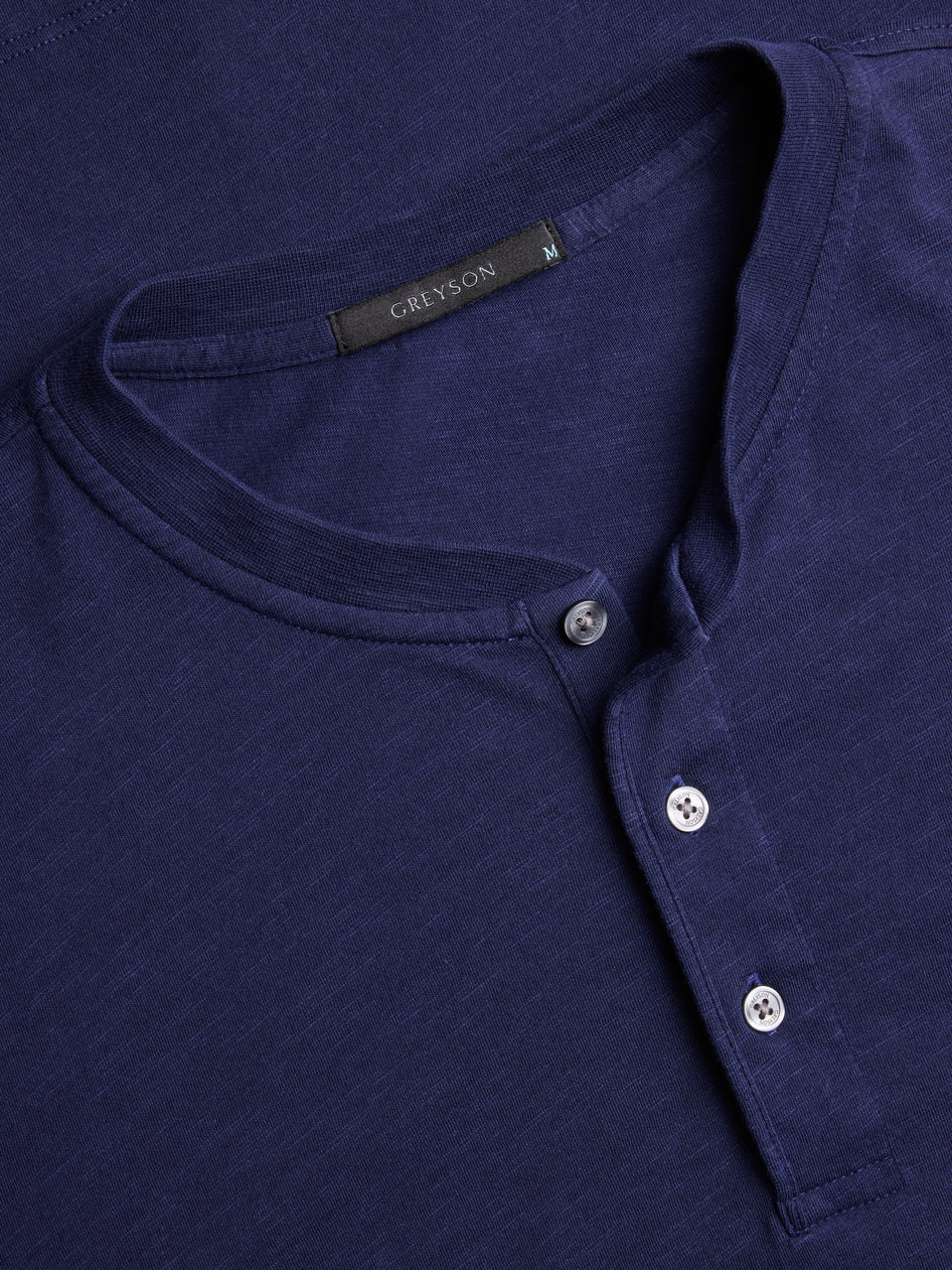Greyson Clothiers Alpha Slub Long Sleeve Henley