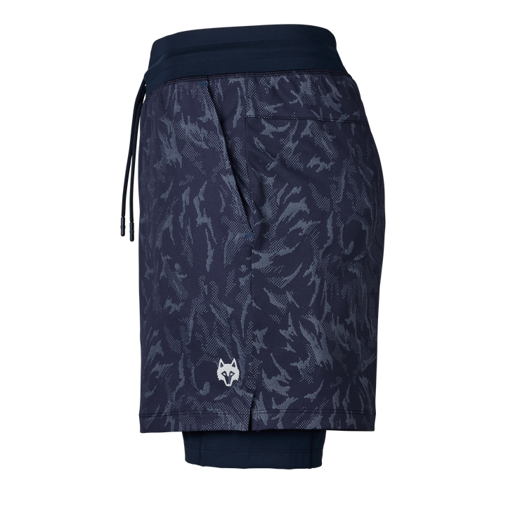 Mens Kennebec Midas Wolf Camo Short - Jacquard Wicking Lined