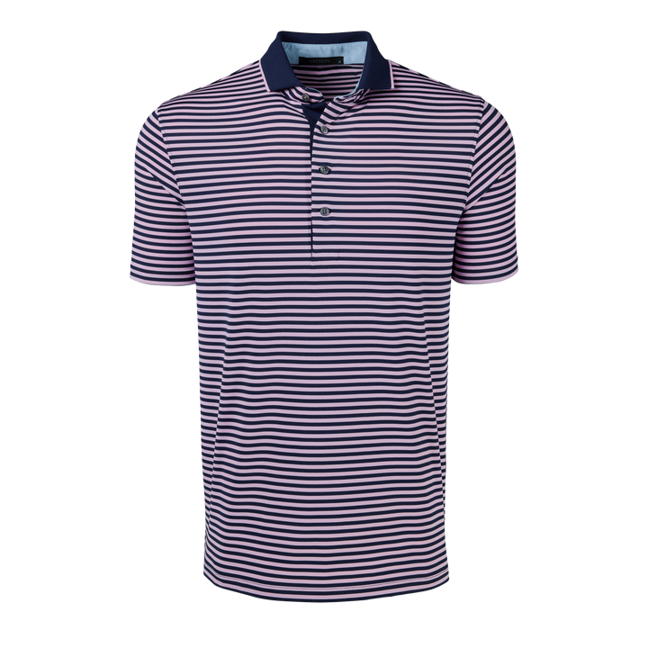 Mens Cypress Short Sleeve Polo - Performance Striped Polo