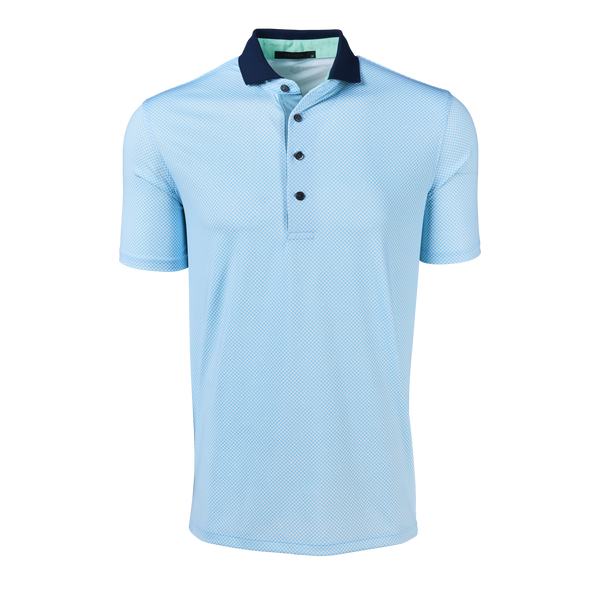 Mens Knight Wolf Short Sleeve Polo - Performance Printed