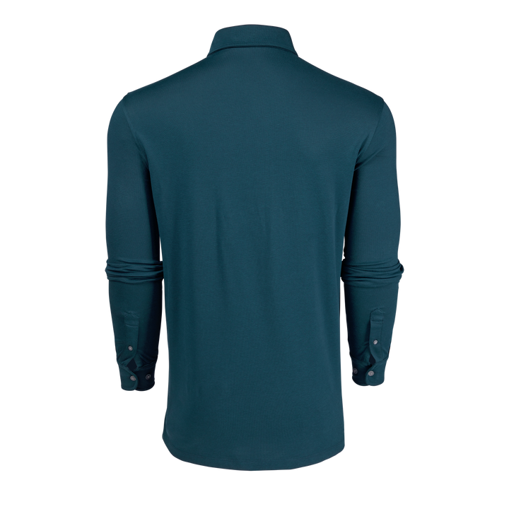 Polo Golf - greyson  OMAHA POLO  Lサイズ Mens Omaha Long Sleeve Polo - Cotton Blend Pique Polo with