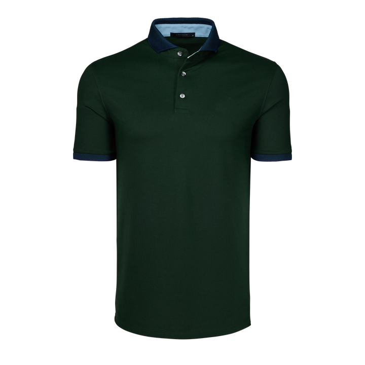 Mens Cherokee Short Sleeve Polo - Performance Pique Polo with Knit