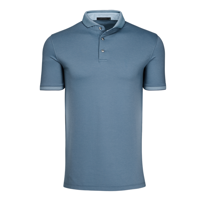 Mens Cherokee Short Sleeve Polo - Performance Pique Polo with Knit