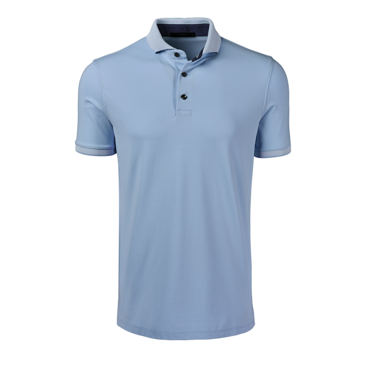 Mens Cherokee Short Sleeve Polo - Performance Pique Polo with Knit Mens Cherokee Short Sleeve Polo - Performance Pique Polo with Knit
