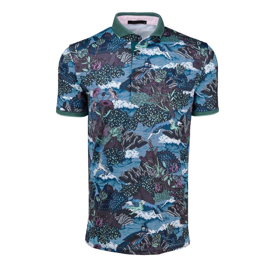 In The Waves Short Sleeve Polo