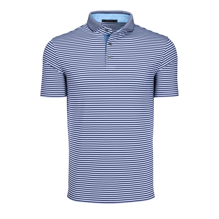 Mens Gannett Short Sleeve Polo - Performance Polo with Knit