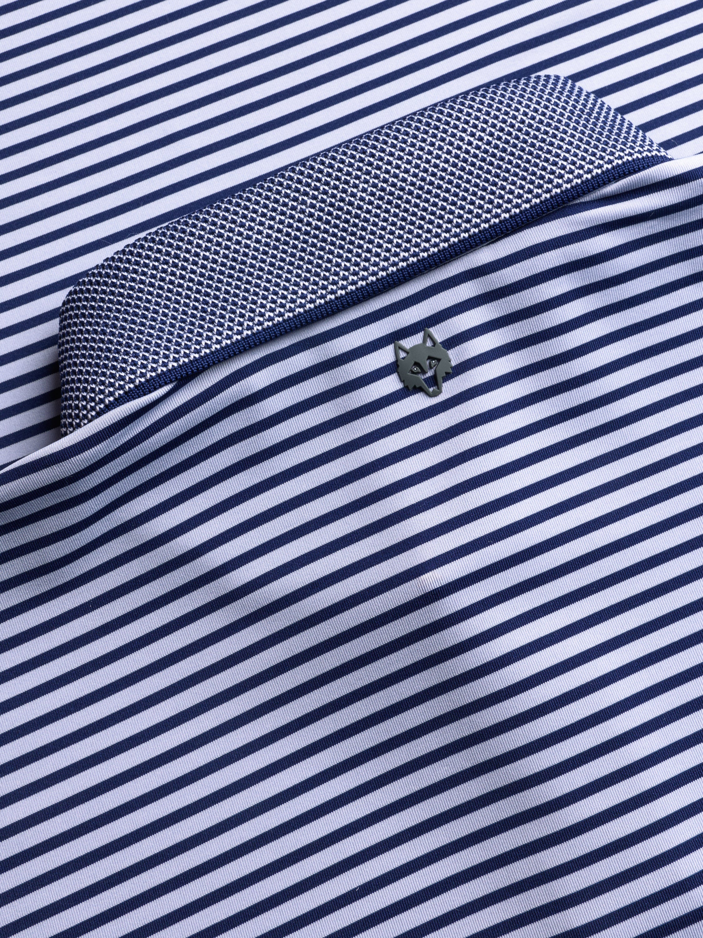 Mens Gannett Short Sleeve Polo - Performance Polo with Knit