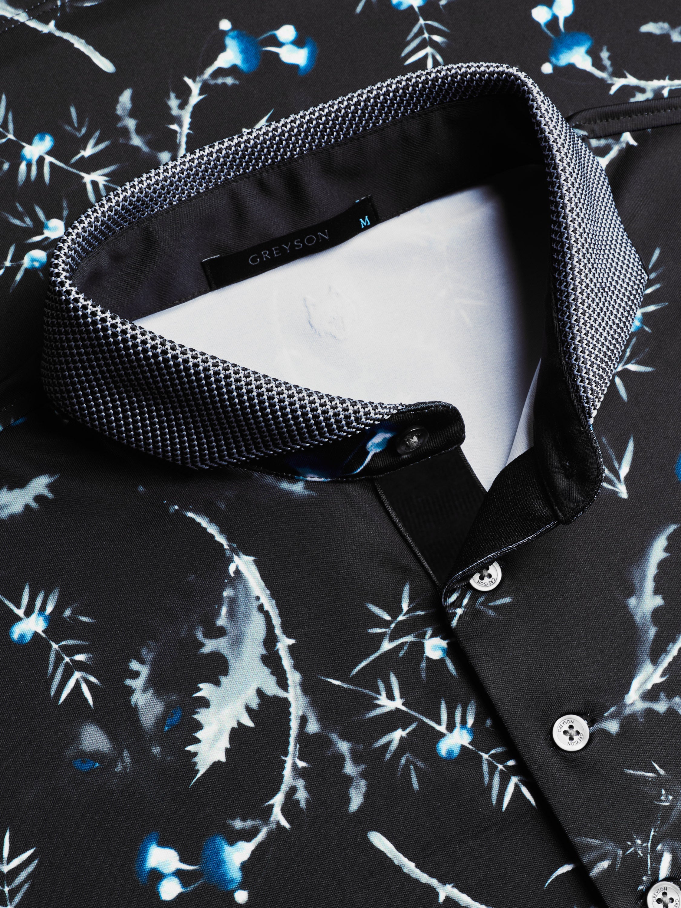 Mens Ghost Frost Short Sleeve Polo - Performance Printed Polo with
