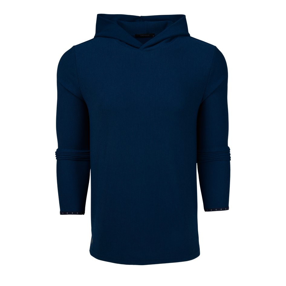 Mens Traverse Waffle Hoodie - Lightweight Stretch Hoodie Mens Traverse Waffle Hoodie - Lightweight Stretch Hoodie